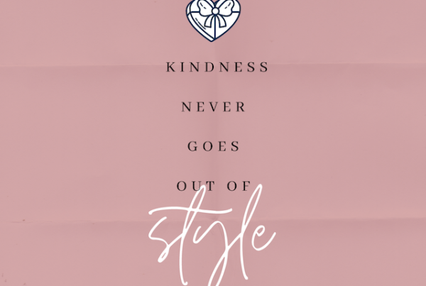 Kindness never goes out of style pink poster
