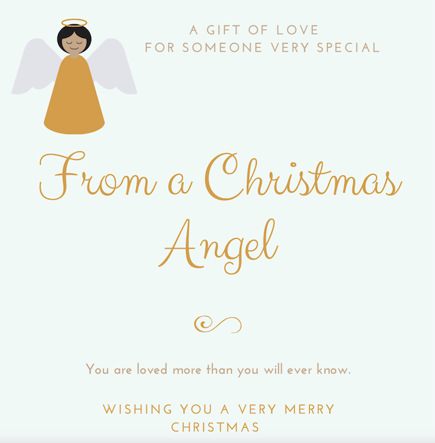 Christmas Angel Gift Card
