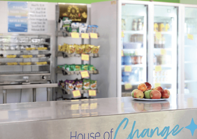 House of Change shop counter